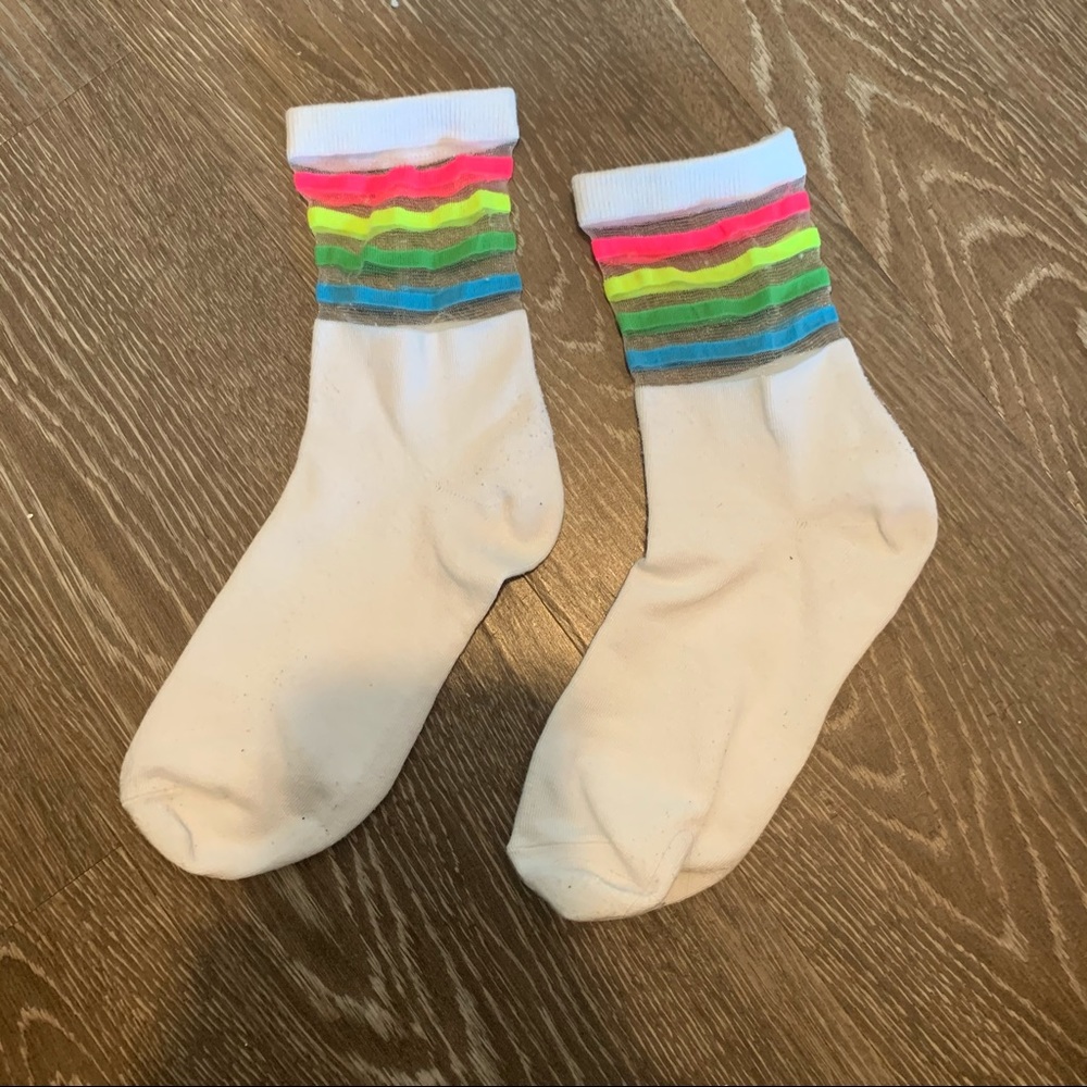 Rainbow Stripe Ankle Socks